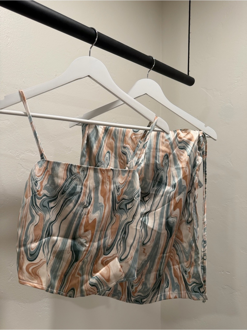 Silk Cami & Midi Skirt Set